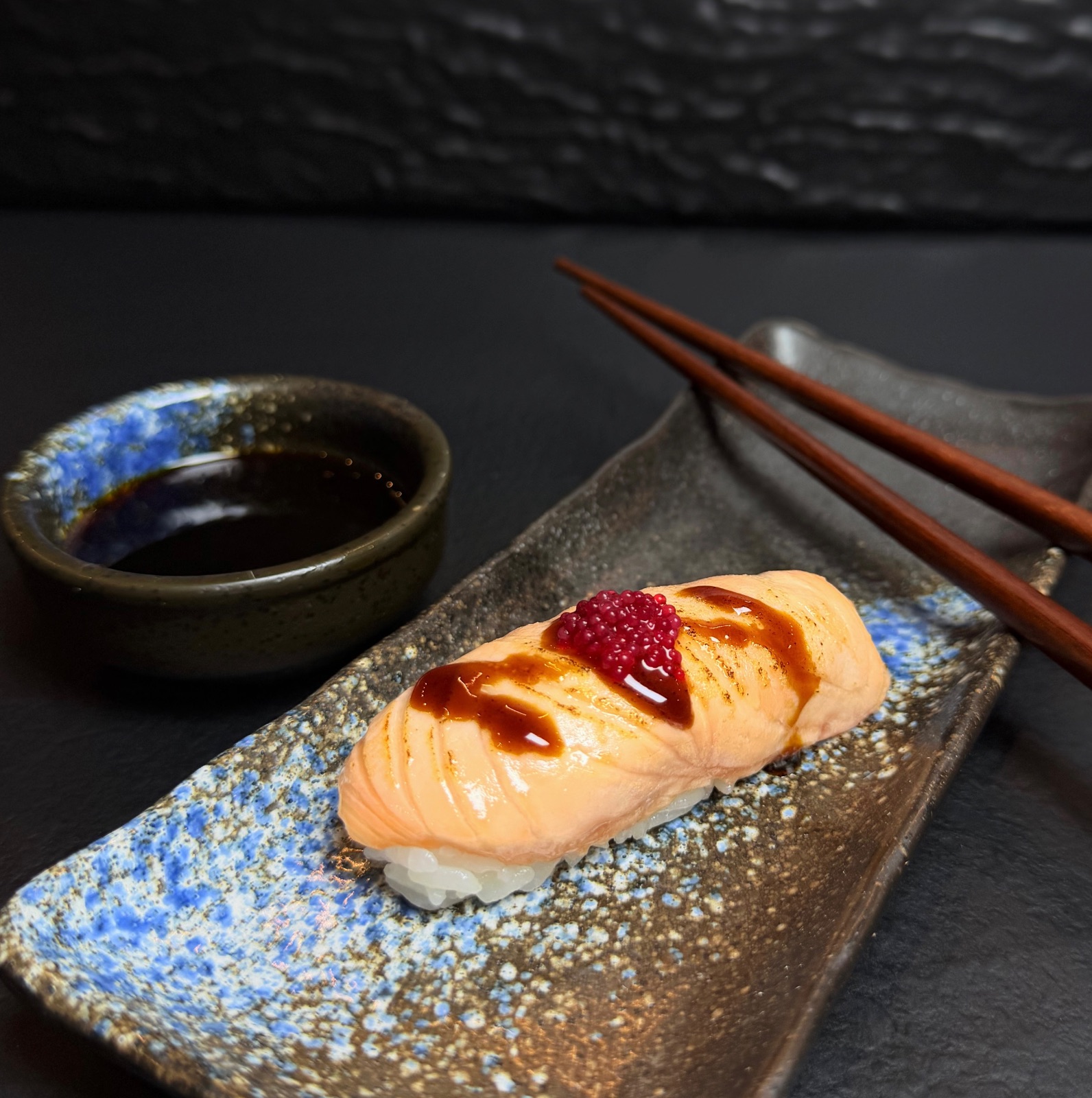 Hot Salmon Nigiri