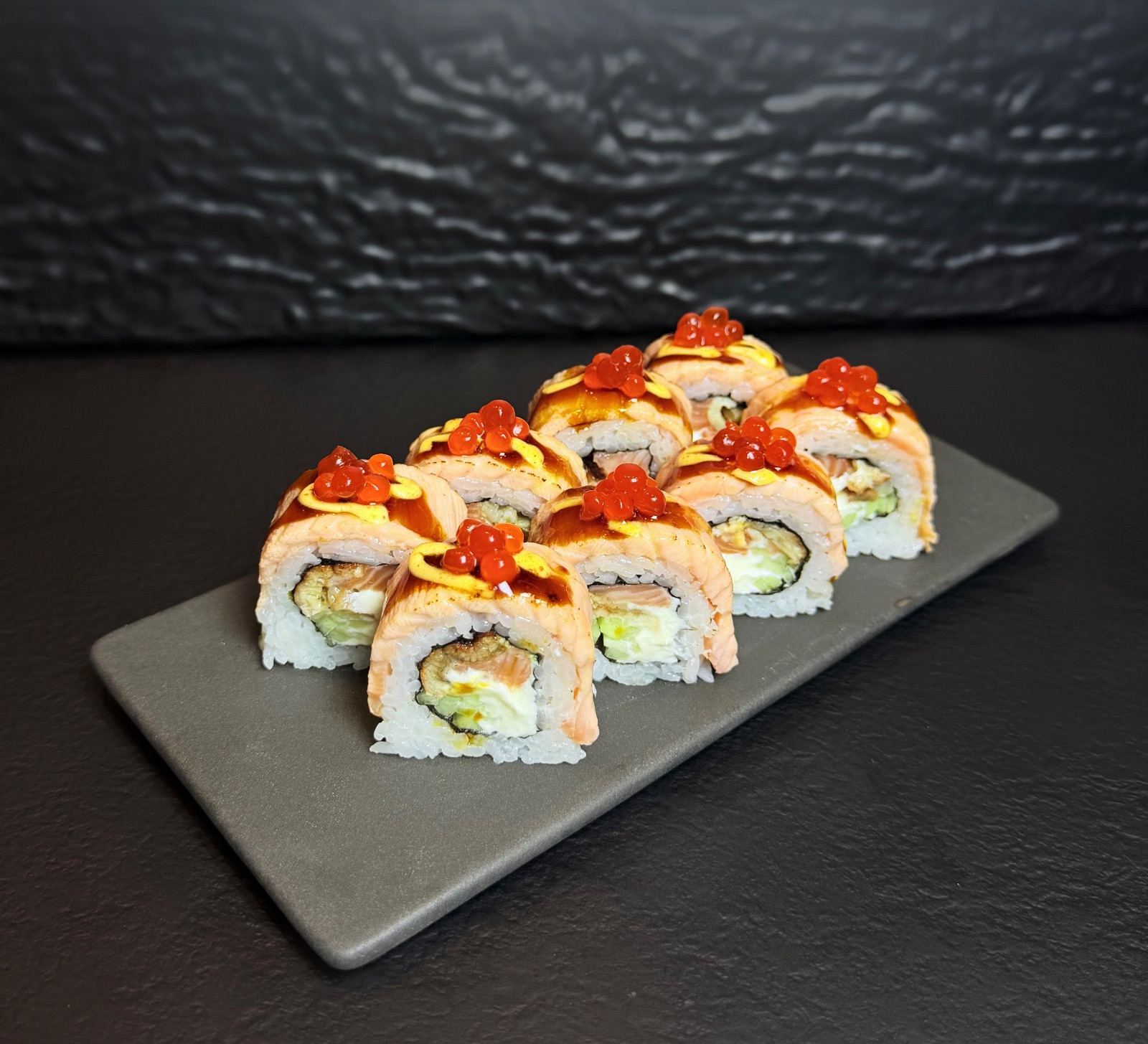 Salmon with Caviar